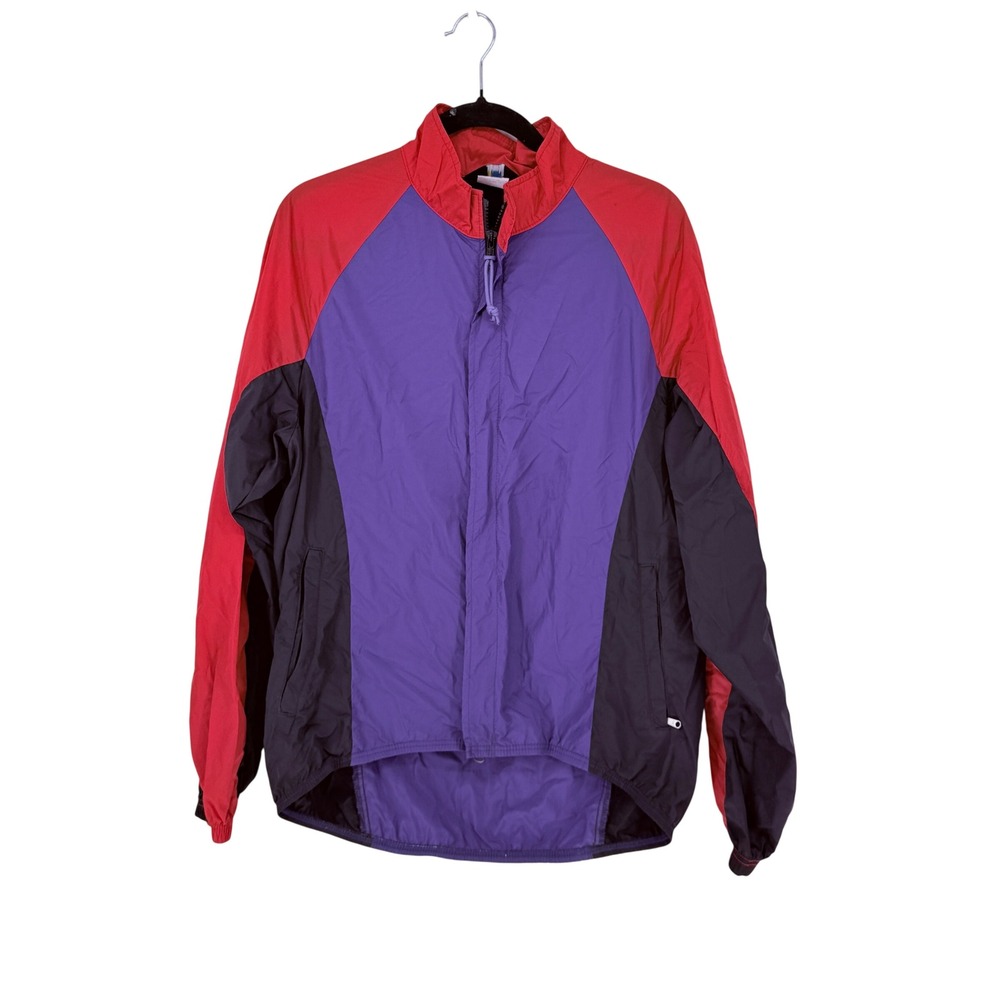 Bellwether Mens Colorblock Windbreaker Cycling Jacket Retro Cycle Gear Size L